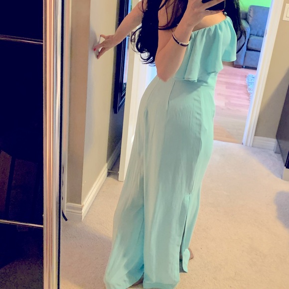💙 Baby Blue Strapless Jumpsuit 💙 LIKE NEW - Picture 6 of 6